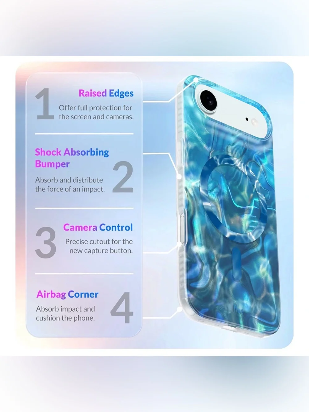 NEW iPhone 17 Air MagSafe Case, Blue Ocean Waves